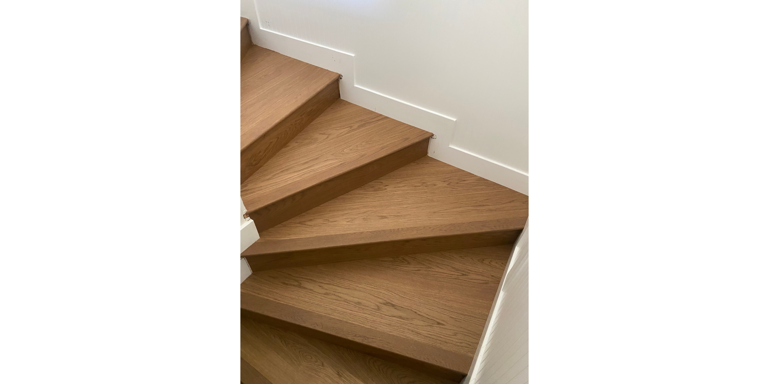 Wood-look stair treads